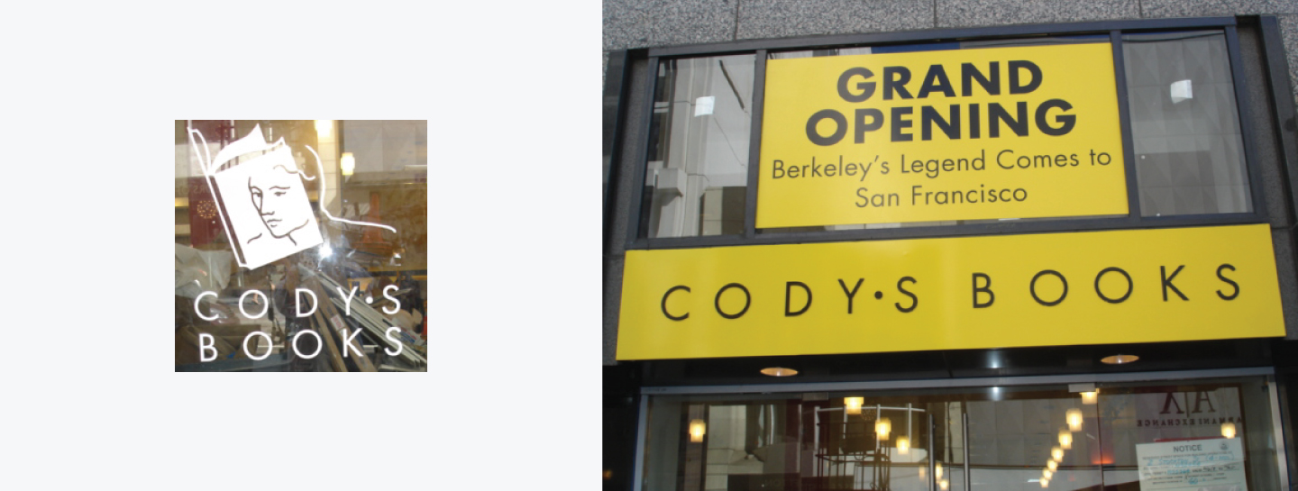 Cody's Books Store Signs